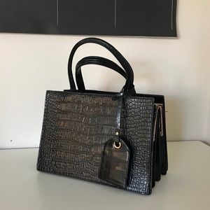 ZARA BLACK HANDBAG + strap